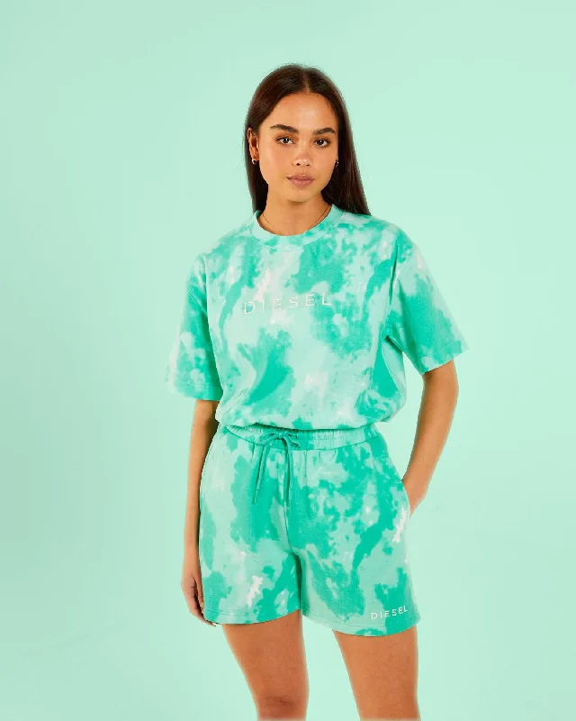 Stacy Tee Mint Tie Dye