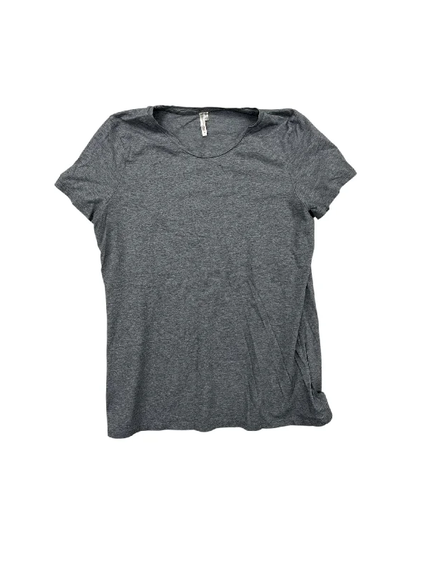 Top Short Sleeve By Banana Republic In Grey, Size: L