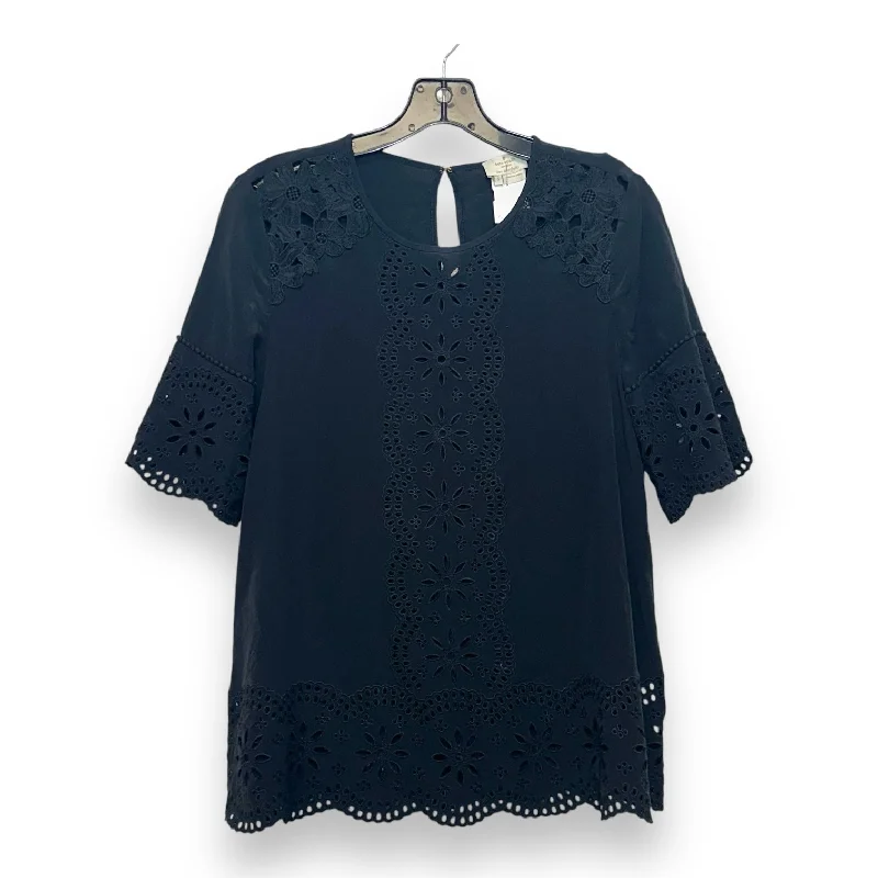 Top Short Sleeve By Kate Spade In Black, Size: S