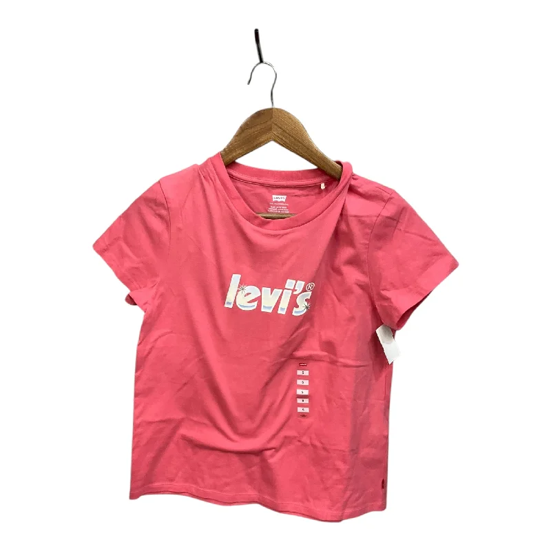 Top Short Sleeve By Levis In Pink, Size: S