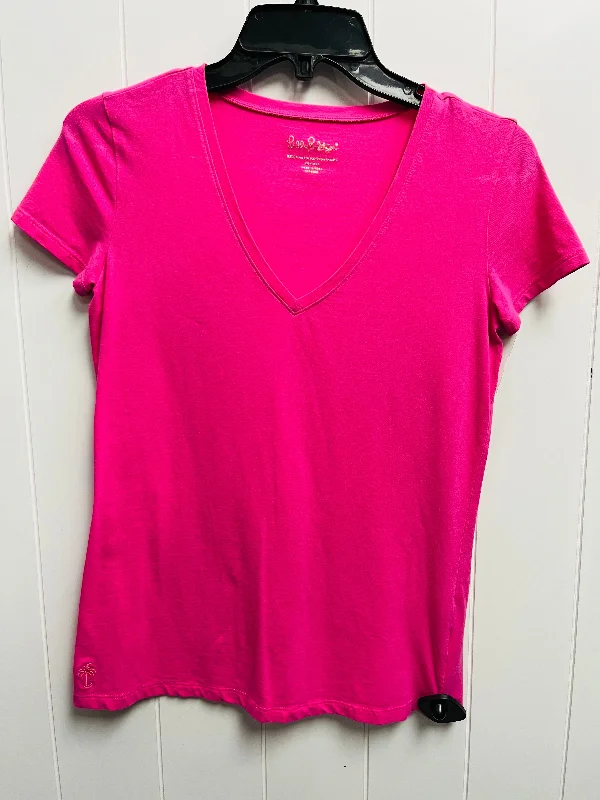 Top Short Sleeve Designer By Lilly Pulitzer In Pink, Size: Xs